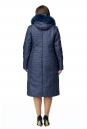 Женское пальто из текстиля с капюшоном, отделка песец 8010001-3