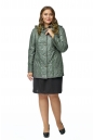 Куртка женская из текстиля с капюшоном, отделка искусственный мех 8011777