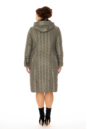 Женское пальто из текстиля с капюшоном, отделка искусственный мех 8011861-3