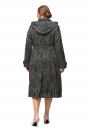Женское пальто из текстиля с капюшоном 8012214-3