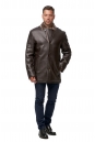 Мужская кожаная куртка из эко-кожи с воротником, отделка искусственный мех 8012318-2