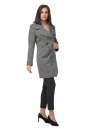 Женское пальто из текстиля с воротником 8012606