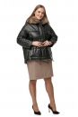 Женская кожаная куртка из натуральной кожи с капюшоном, отделка лиса 8014125-2