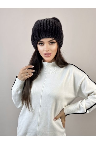 Шапка женская из норки