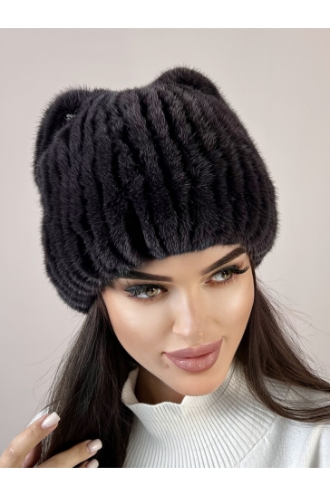 Шапка женская из норки