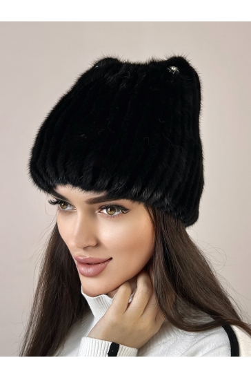 Шапка женская из норки