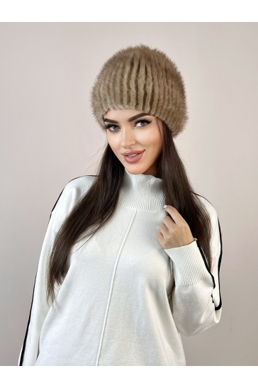 Шапка женская из норки