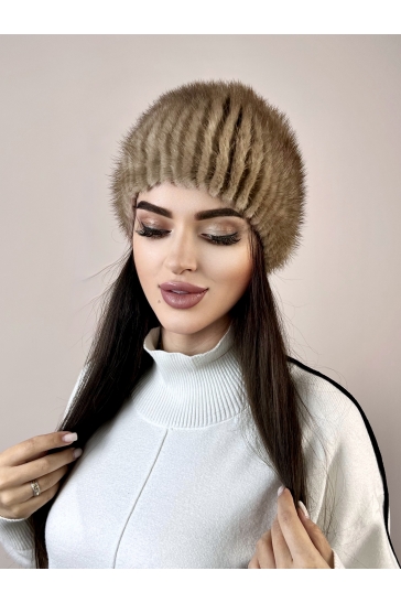 Шапка женская из норки