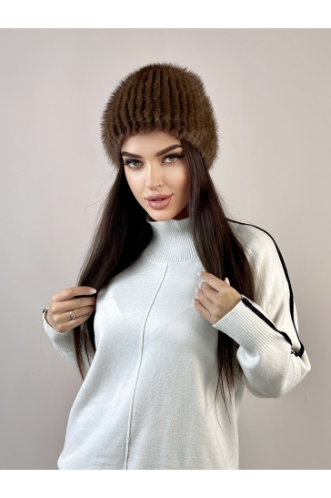Шапка женская из норки