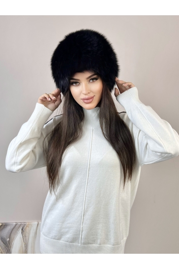 Меховая шапка женская из песца