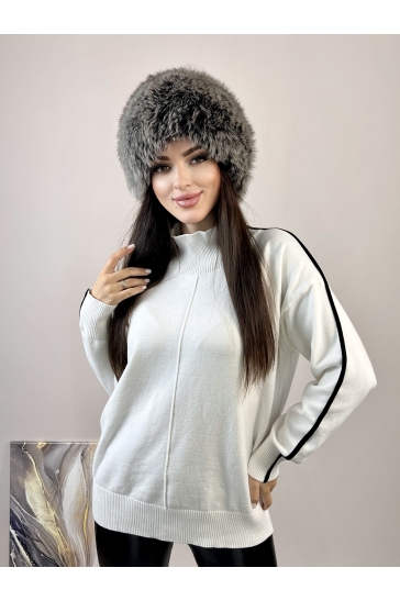 Меховая шапка женская из песца