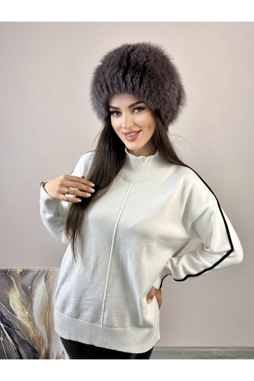 Меховая шапка женская из песца