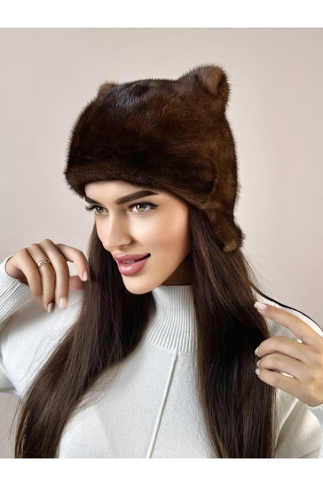 Шапка женская из норки