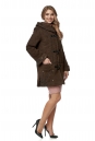 Женское пальто из текстиля с воротником 8016073