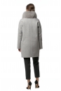 Женское пальто из текстиля с воротником, отделка песец 8017718-3