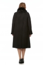 Женское пальто из текстиля с воротником, отделка песец 8017913-3