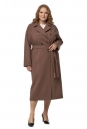 Женское пальто из текстиля с воротником 8019198