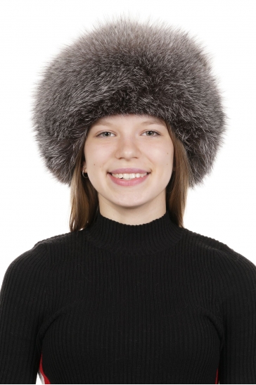 Меховая шапка женская из блюфроста