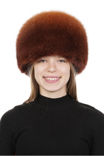 Шапка женская из песца