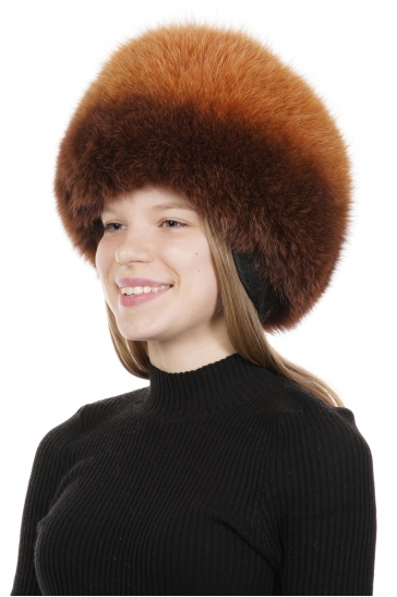 Шапка женская из песца