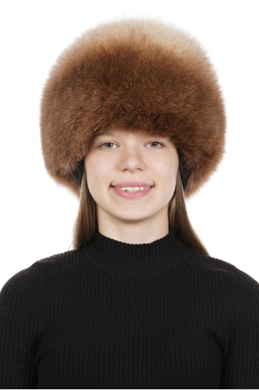 Меховая шапка женская из песца