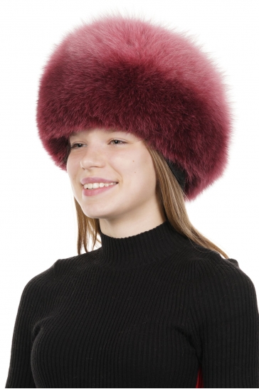 Шапка женская из песца