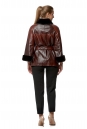 Женская кожаная куртка из эко-кожи с воротником, отделка искусственный мех 8019561-3