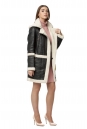 Женское кожаное пальто из эко-кожи с капюшоном, отделка искусственный мех 8019702-4