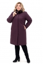 Женское пальто из текстиля с капюшоном, отделка искусственный мех 8020281-2