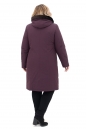 Женское пальто из текстиля с капюшоном, отделка искусственный мех 8020281-4