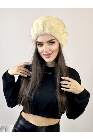 Шапка женская из норки
