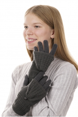 Перчатки женские текстильные