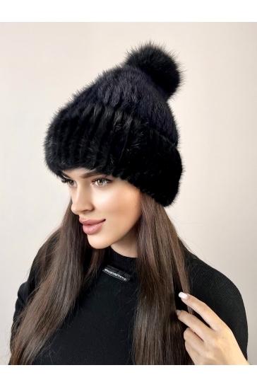 Шапка женская из норки