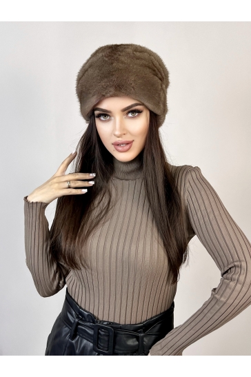 Шапка женская из норки